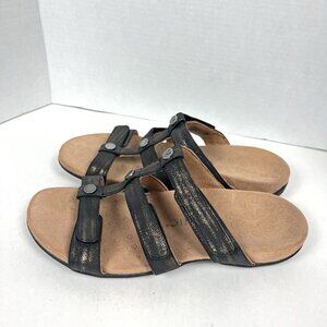 Vionic Women's Amber Pearl Slides Sandal sz 10 Metallic Beach Resort Comfy Boho